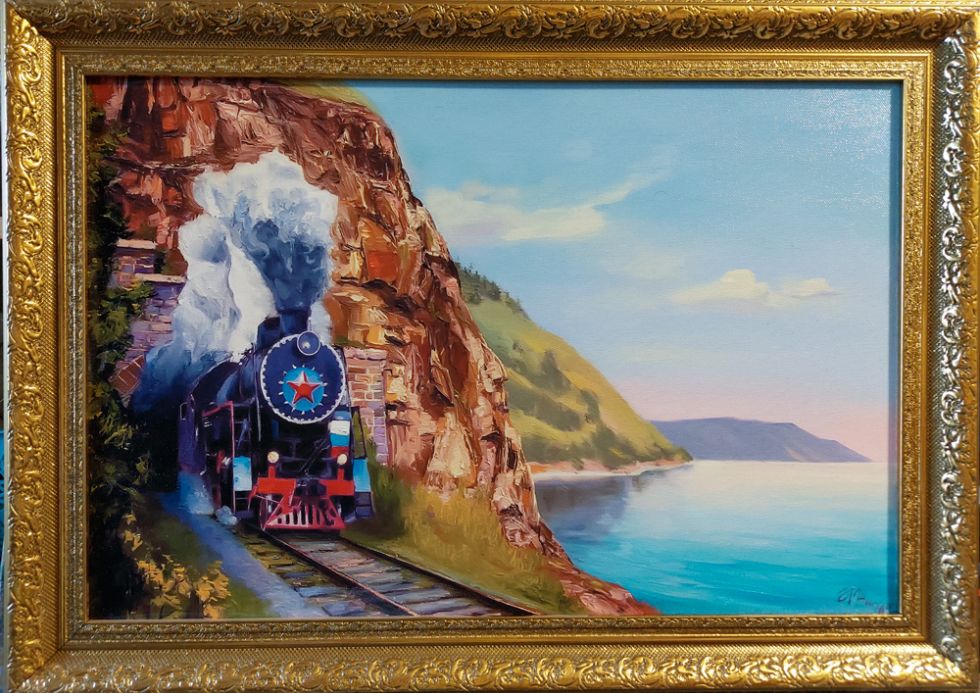 картина "Кругобайкальская железная дорога"