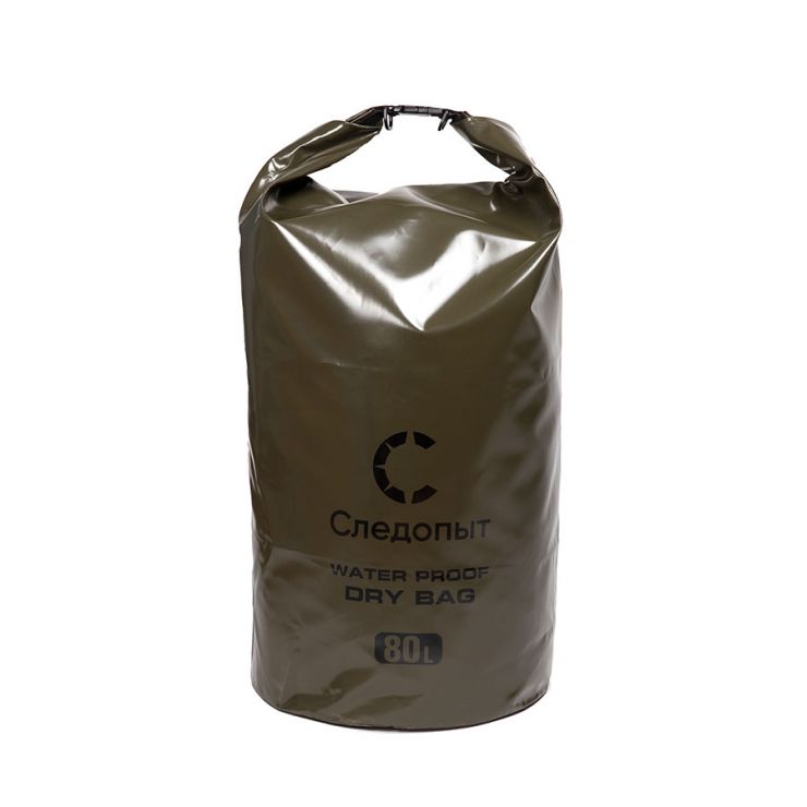 Гермомешок СЛЕДОПЫТ Dry Bag 80 л без лямок (цвет хаки) PF-DBS-80Н