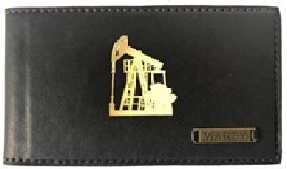 Макей Визитница карманная «Нефтяная вышка». Цвет коричневый