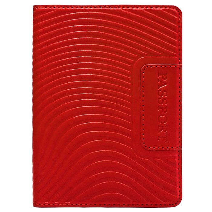 Макей Обложка на паспорт «Waves». Цвет красный