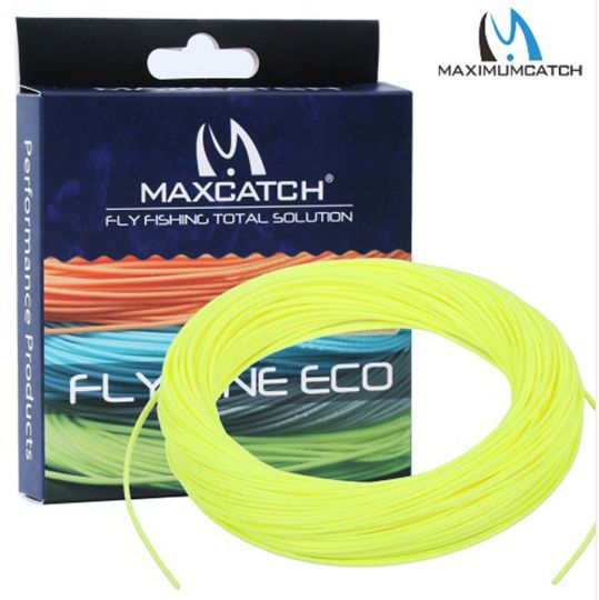 Шнур нахлыстовый Maximumcatch Fly Line Eco WF4F 30,5 метров (флюор.желтый)