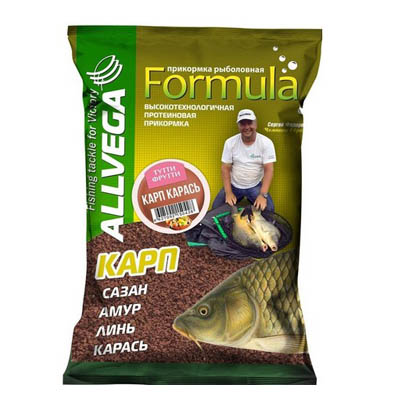 Прикормка ALLVEGA "Formula Carp Carassin" 0,9 кг КАРП КАРАСЬ Тутти Фрутти