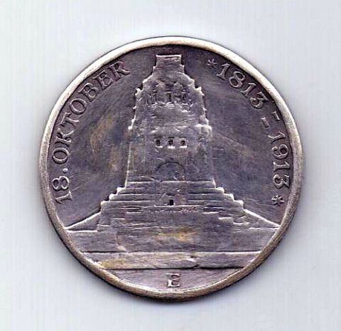 3 марки 1913 года Саксония Германия