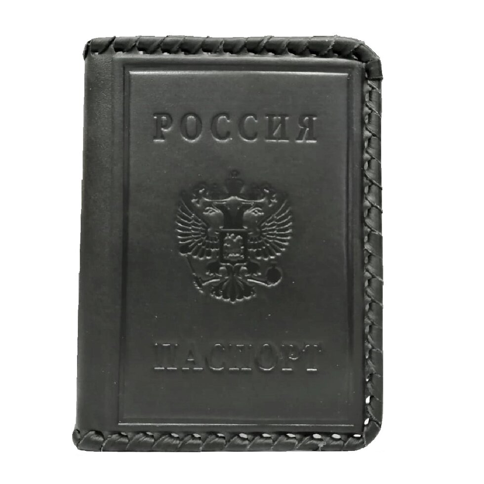 Макей Обложка на паспорт «Герб». Цвет черный
