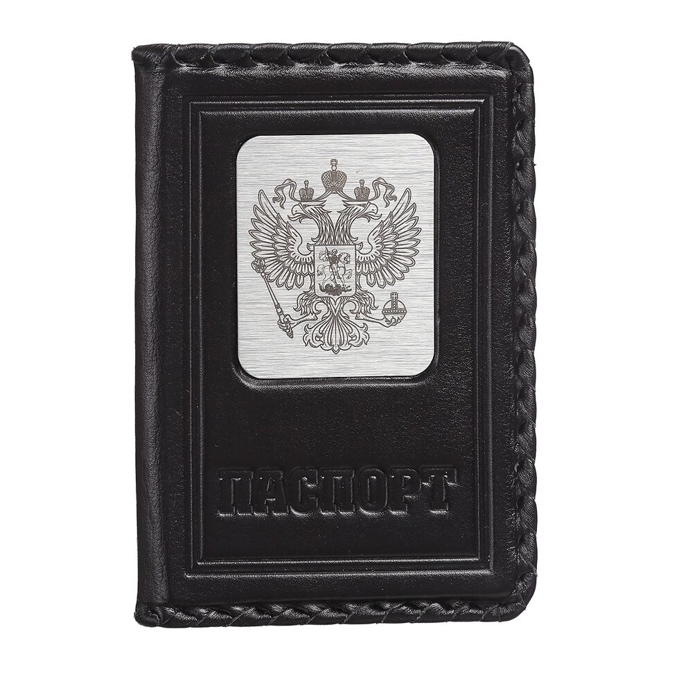 Макей Обложка на паспорт «Герб РФ». Цвет черный
