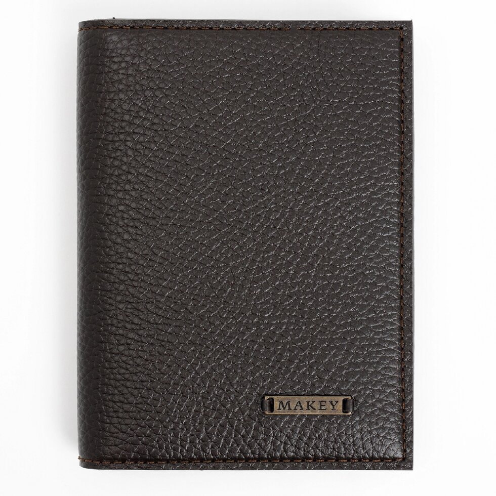 Макей Обложка для паспорта с карманами «Классика». Цвет коричневый