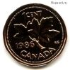 Канада 1 цент 1986