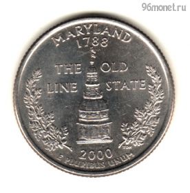США 25 центов 2000 D Мэриленд