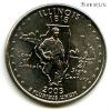 США 25 центов 2003 D Иллинойс