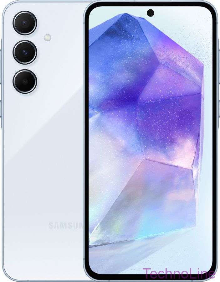 Смартфон Samsung Galaxy A55 5G 8/128 ГБ, Dual: nano SIM + eSIM, iceblue RU/KZ