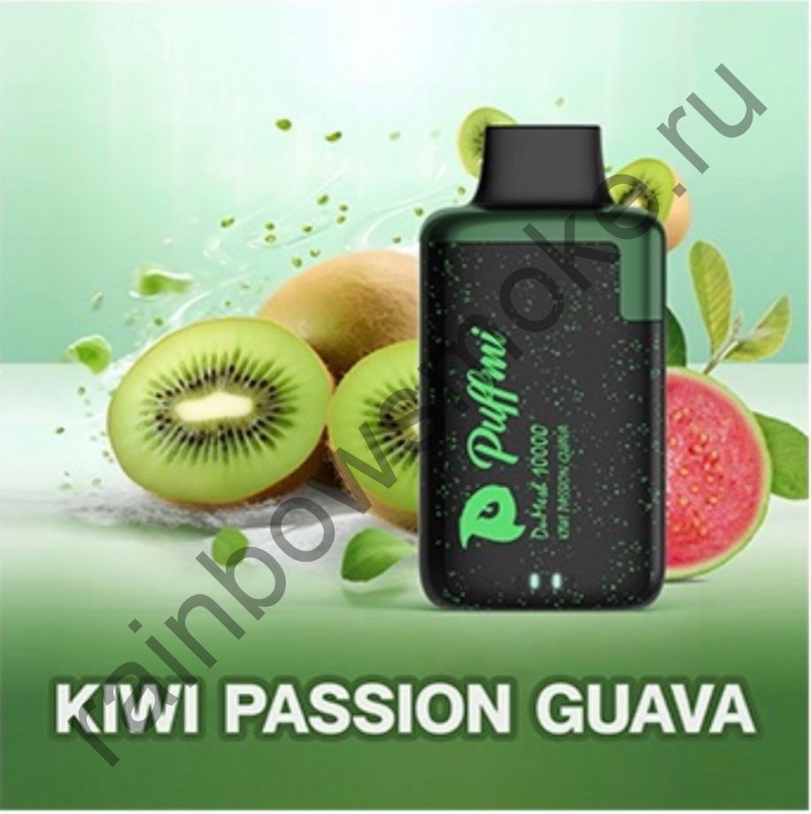 Электронная сигарета Puffmi DuMesh 10000 - Kiwi Passion Guava (Киви Маракуйя Гуава)