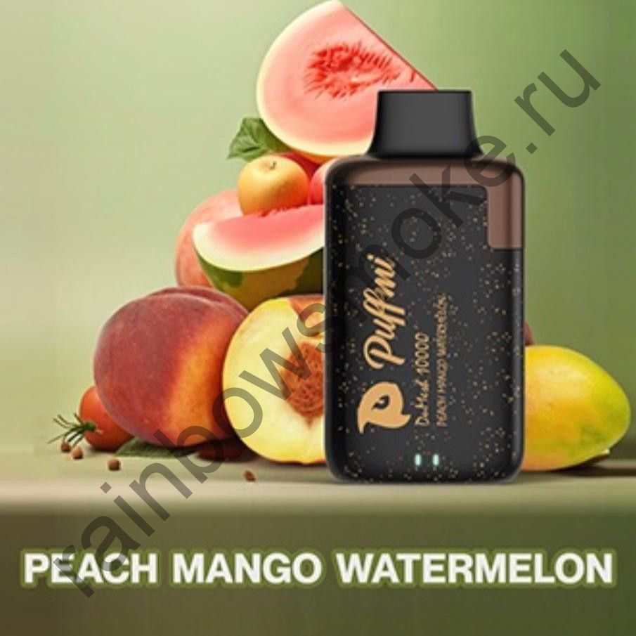 Электронная сигарета Puffmi DuMesh 10000 - Peach Mango Watermelon (Персик Манго Арбуз)