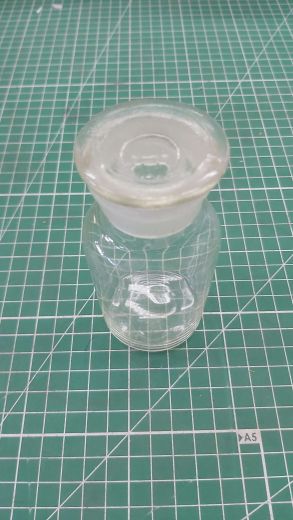 уценка Склянка (штанглас), 125 мл, светлое стекло, с притёртой пробкой, широкое горло