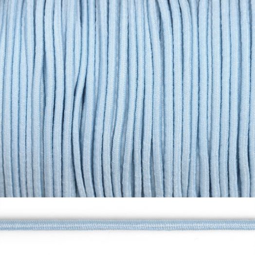 Резинка шляпная эластичный шнур круглый Голубой разные диаметры (TBY-ШЛ.184)