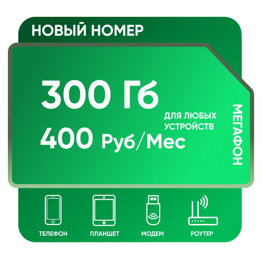 SIM-карта Мега 300 Гб