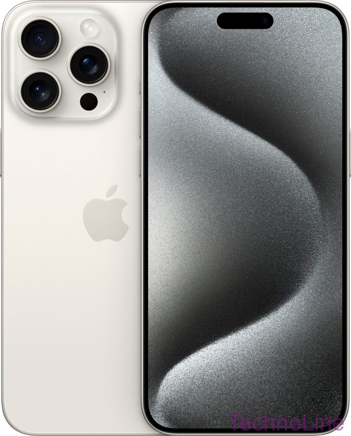 Apple iPhone 15 Pro Max 1 ТБ, Dual: nano SIM + eSIM, белый титан EU