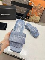 Шлепанцы Alexander WANG голубые