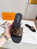 Шлепанцы LOUIS VUITTON PREMIUM коричневые