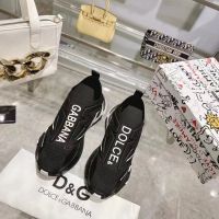 Текстильные кроссовки Dolce Gabbana Sorrento черные