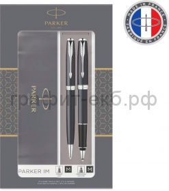 Набор Parker Sonnet Ручка-роллер + ручка шариковая LaqBlack CT  2093259