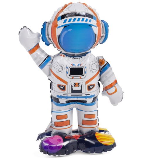 Космонавт стоячий шар фольгированный с воздухом