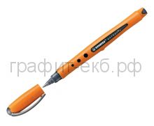 Ручка-роллер Stabilo worker оранжевая черная 0,5мм 2018/46