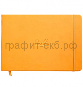 Блокнот А5 96л.точка Clairefontaine Rhodia Webnotebook крем.блок оранжевый 90г/м2 118048C