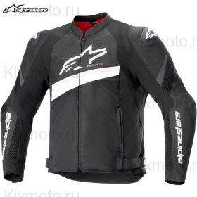 Мотокуртка Alpinestars T-GP Plus R V4 Airflow, чёрно-белая