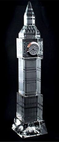 Часы из стекла " БигБэн" (24 см)
