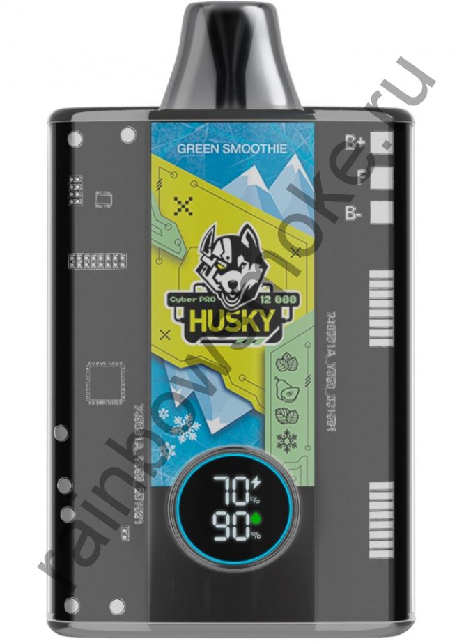 Электронная сигарета Husky Cyber Pro 12000 - Green Smoothie (Зеленый Смузи)