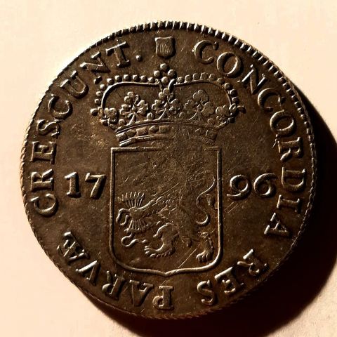 1 талер 1796 Батавская республика Наполеон I Редкий год AUNC
