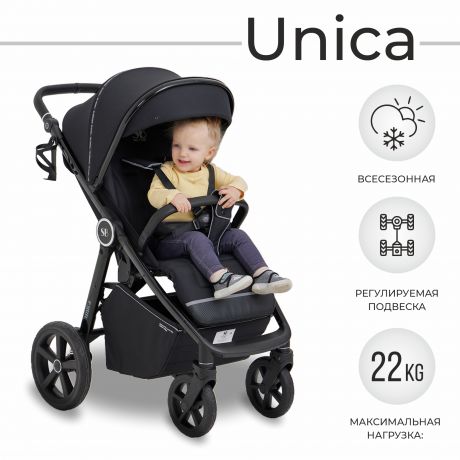 Прогулочная коляска Sweet Baby Unica Black