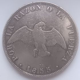 50 сентаво Республика Чили 1855
