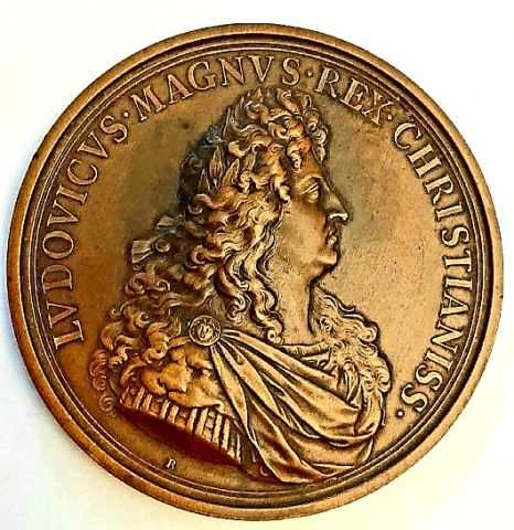 медаль 1899 Людовик XIV Франция UNC