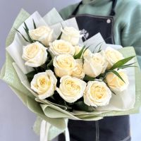 Хит! Букет из 13 белых роз Эквадор  (60 см)