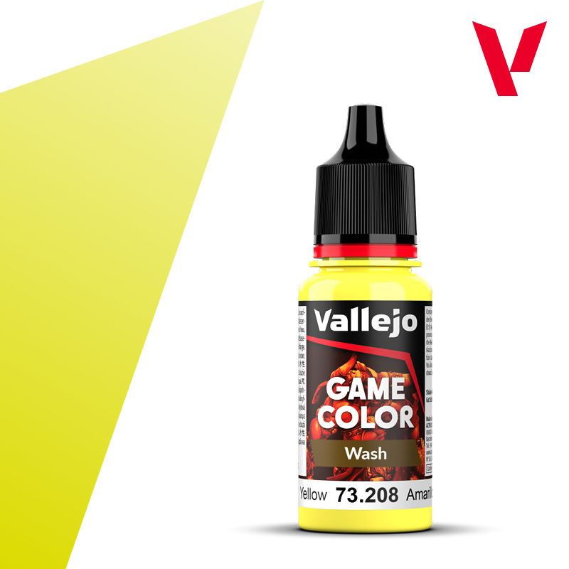 Краска Vallejo Game Color - Yellow Wash (73.208)