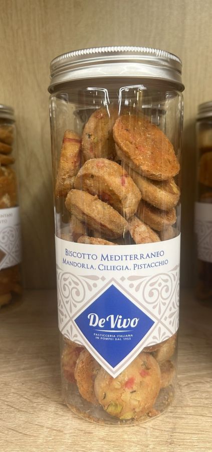 Бискотти миндаль, черешня и фисташка 200 г, Biscotto mediterraneo Mandorla, ciliegia, pistacchio 200 g