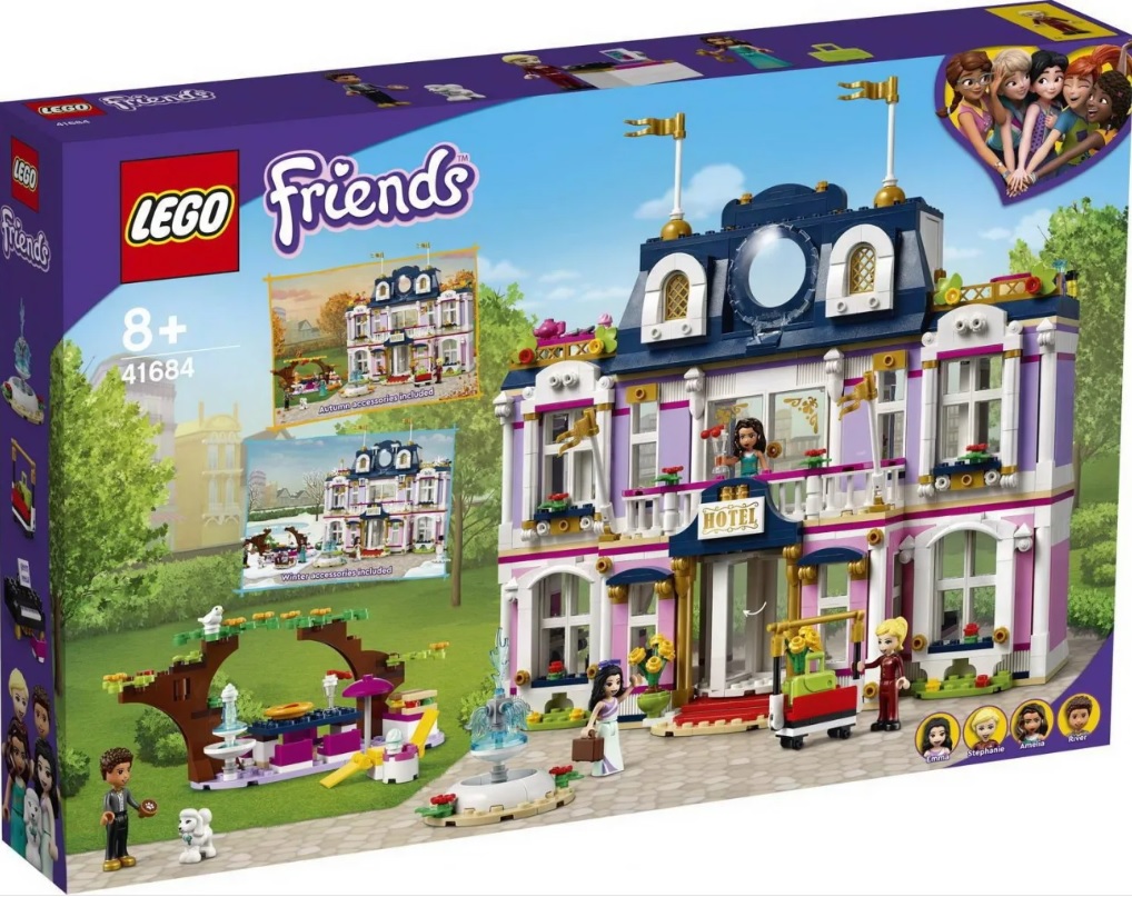 Конструктор LEGO Friends 41684 Гранд-отель Хартлейк Сити