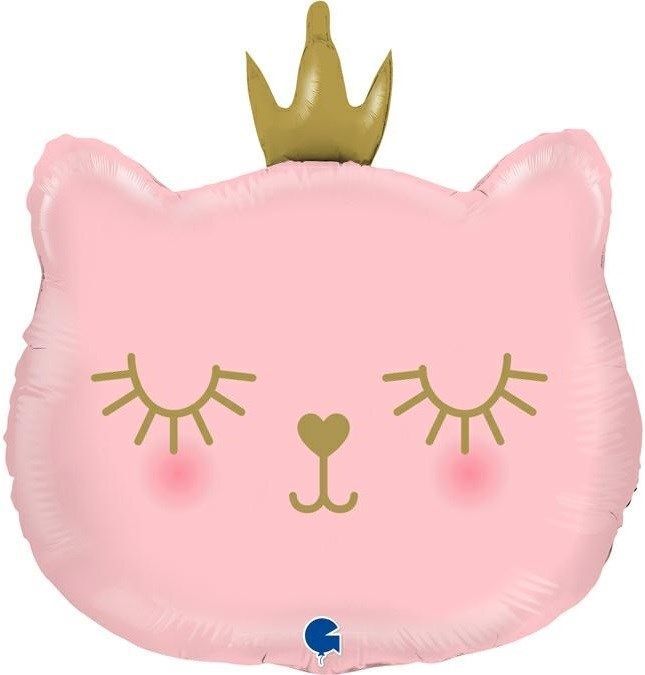 Фигура (30''/76 см) Котенок Принцесса, розовый