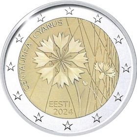 Василёк 2 евро Эстония 2024