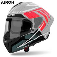 Шлем Airoh Matryx Rider, Черно-серо-красный