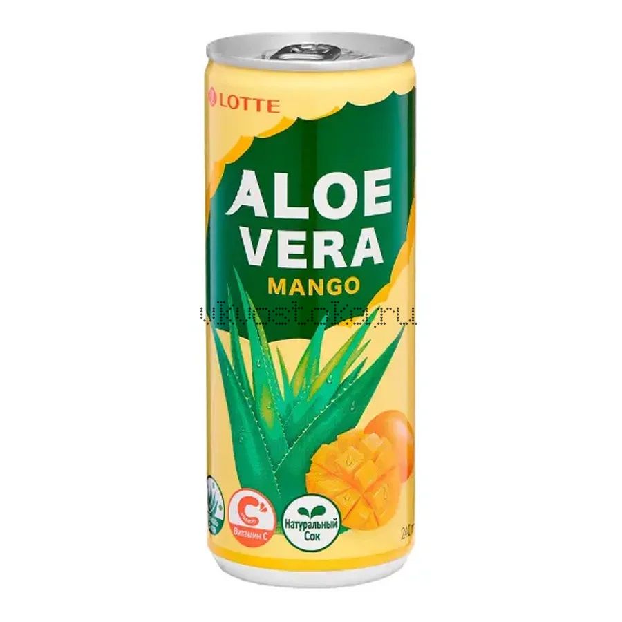Напиток "Lotte Алоэ" манго 240мл
