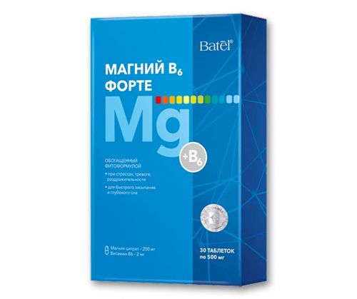 Магний B6 Форте, обогащенный фитоформулой