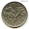 Бермудские острова 10 центов 2000