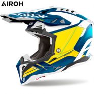 Шлем Airoh Aviator 3 Saber, Бело-желто-синий