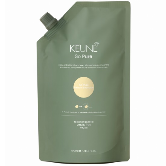 Keune So Pure Шампунь Восстанавливающий | Restore Shampoo Refill 1000 мл