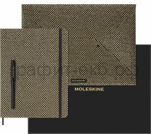 Набор Moleskine Prescious&Ethical Shine книжка/ручка перьев/конверт XLarge лин.золотLEHSHINEBUNDGOLD