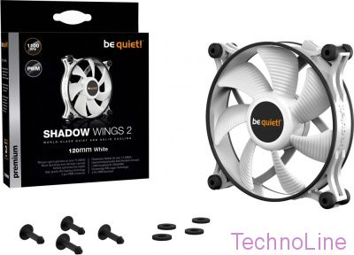Вентилятор для корпуса 120mm be quiet! Shadow Wings 2 White (BL089)