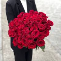51 красная роза Эквадор