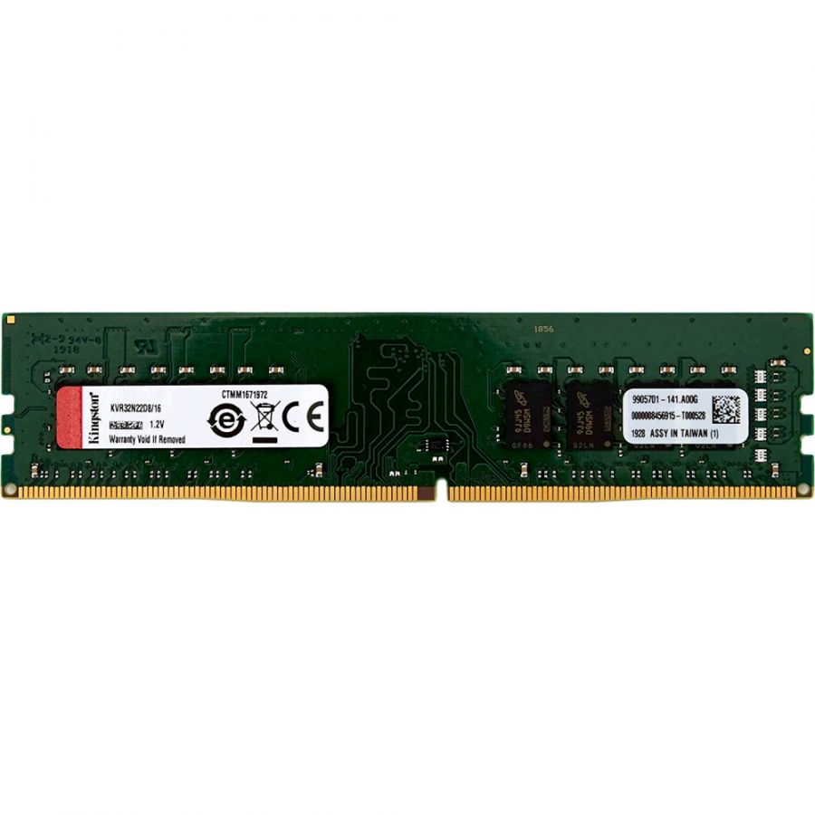 Модуль памяти DDR4 16Gb Kingston 3200 KVR32N22D8/16